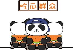 熊猫吃瓜卡通,欢乐卡通里的趣味时光