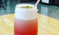 刺梨吃瓜奶茶图片真实,夏日清新饮品新宠